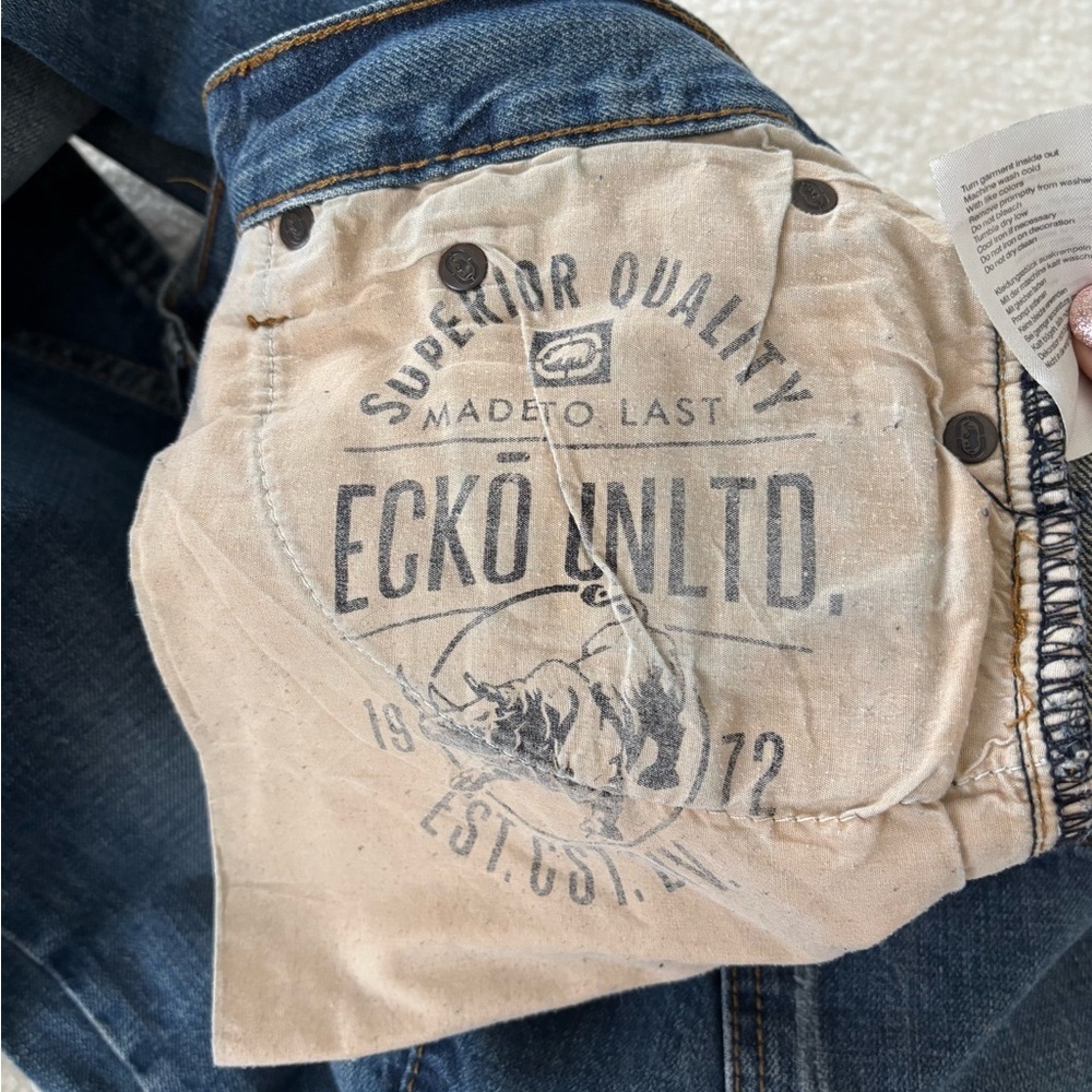 Ecko Jeans Mens Size 34x31 711 Skinny Fit Blue Denim - Picture 11 of 12